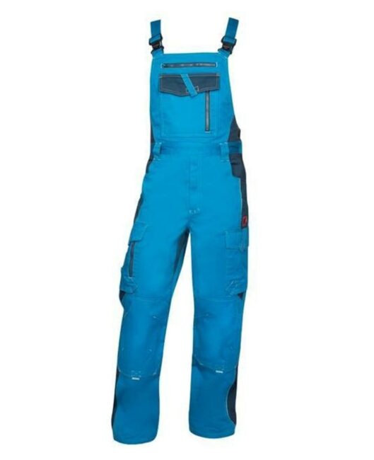 Ardon VISION 03 Kalhoty pracovní s laclem světle modrá/tmavě modrá 182 52