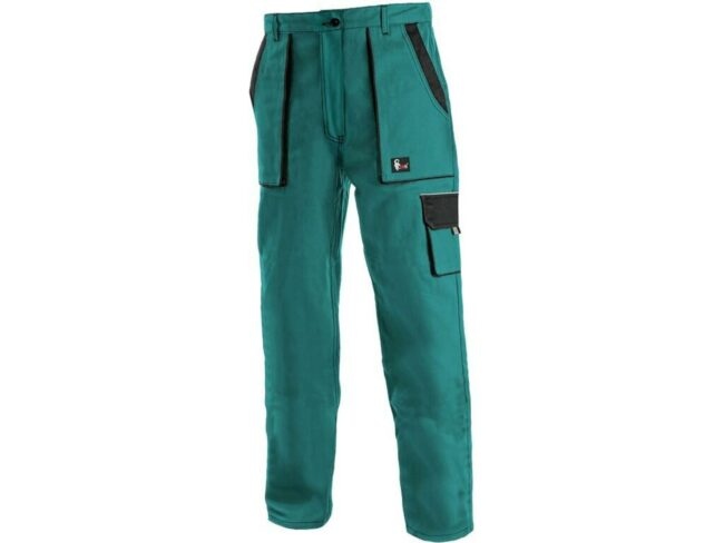 CXS LUX ELENA dámské Kalhoty pracovní do pasu zelená 44