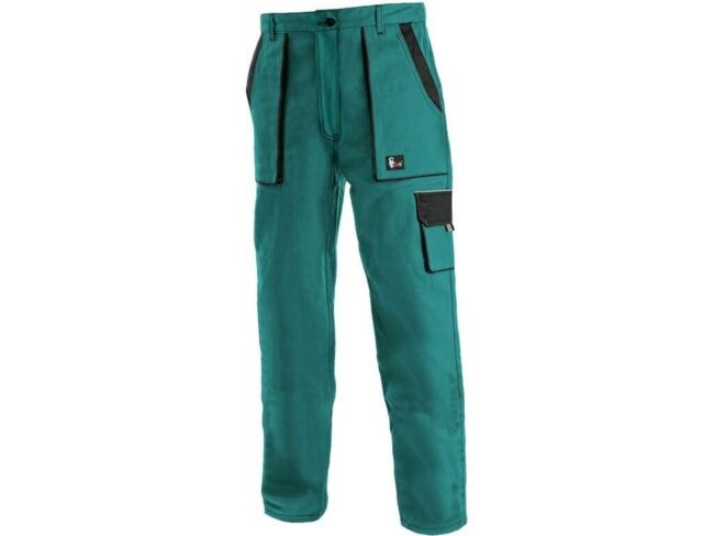 CXS LUX ELENA dámské Kalhoty pracovní do pasu zelená 50