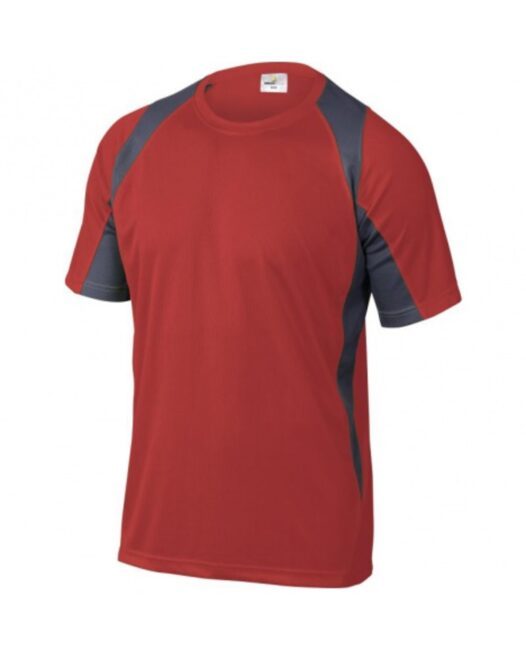 DeltaPlus BALI pánské Tričko červená/šedá XL