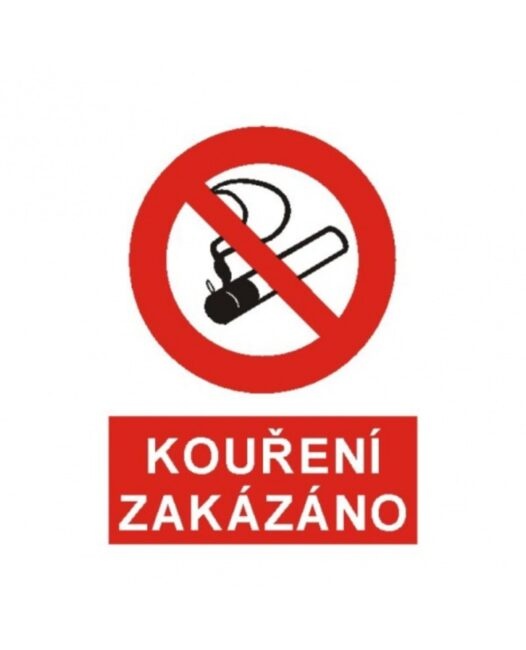 Bezpečnostní značky 4202 A4 fólie Kouření zakázáno