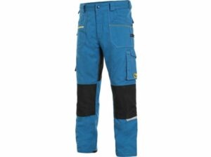 CXS STRETCH pánské Kalhoty pracovní do pasu středně modrá/černá 60