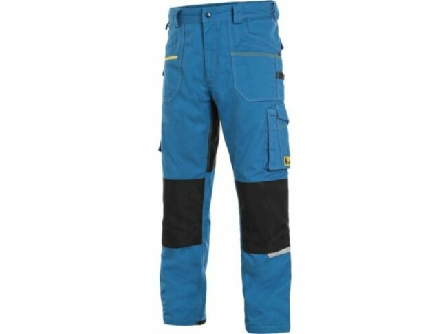 CXS STRETCH pánské Kalhoty pracovní do pasu středně modrá/černá 64