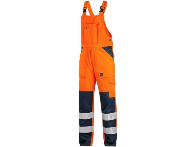 CXS NORWICH Kalhoty s laclem reflexní oranžová/modrá  50