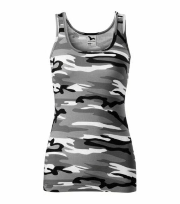MALFINI TRIUMPH Tílko dámské camouflage šedá XL