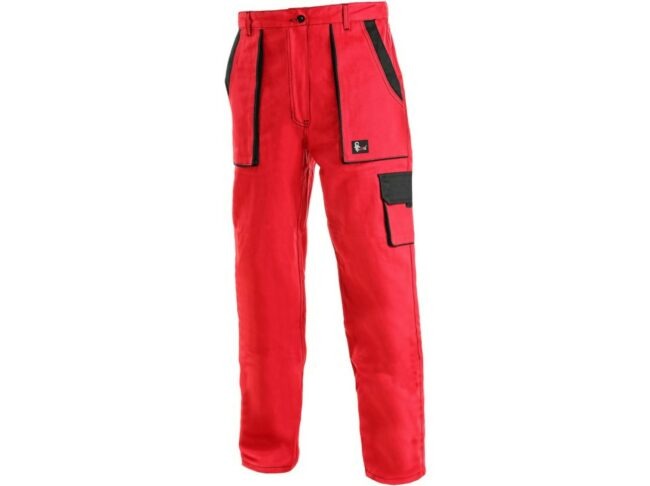 CXS LUX ELENA dámské Kalhoty pracovní do pasu červená 40
