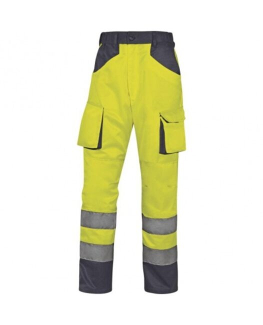 DeltaPlus M2PHV Kalhoty pracovní reflexní žlutá/šedá S