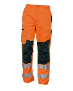 Cerva TICINO Kalhoty do pasu reflexní nepromokavé oranžová/černá XL