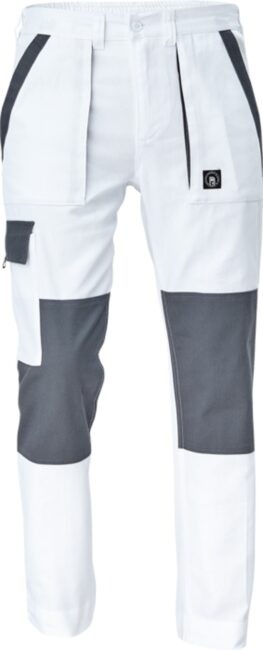 Cerva MAX NEO Kalhoty pracovní do pasu bílá/šedá 54