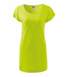 MALFINI LOVE Dámské triko/šaty žlutozelená L