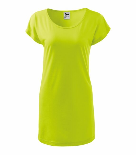 MALFINI LOVE Dámské triko/šaty žlutozelená S