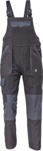 Cerva MAX NEO Kalhoty pracovní s laclem černá/šedá 50