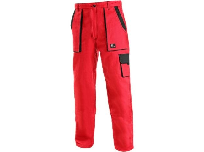 CXS LUX ELENA dámské Kalhoty pracovní do pasu červená 52