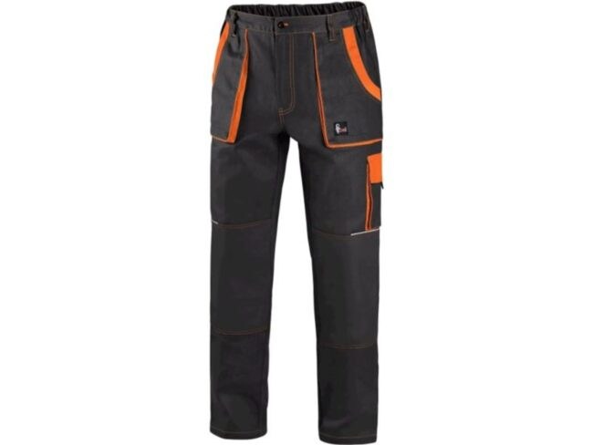 CXS LUXY JOSEF pánské Kalhoty pracovní do pasu černá/oranžová  182 52