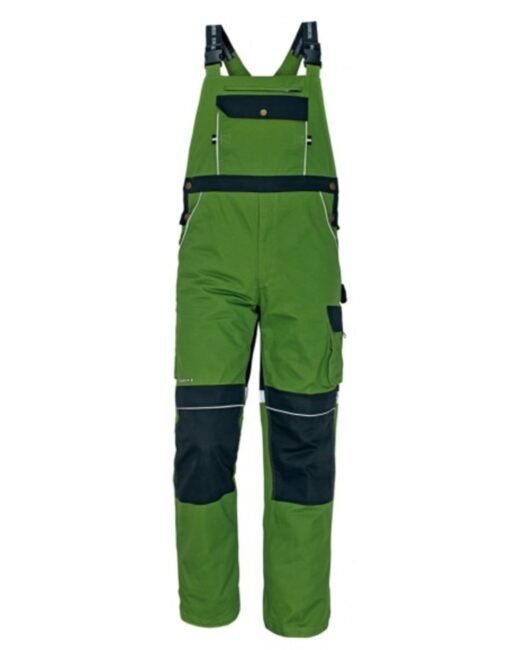 Cerva STANMORE Kalhoty pracovní s laclem zelená  60