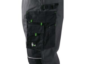 CXS SIRIUS TRISTAN pánské Kalhoty pracovní s laclem šedá/zelená 66