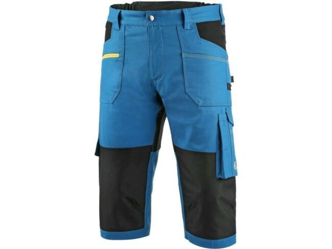 CXS STRETCH pánské 3/4 Kalhoty pracovní středně modrá/černá 50