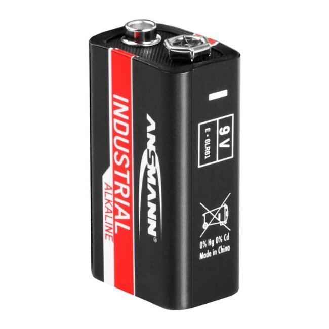 Výhodné balení 20 ks alkalické baterie INDUSTRIAL blokové 6LR61 9 V - Ansmann