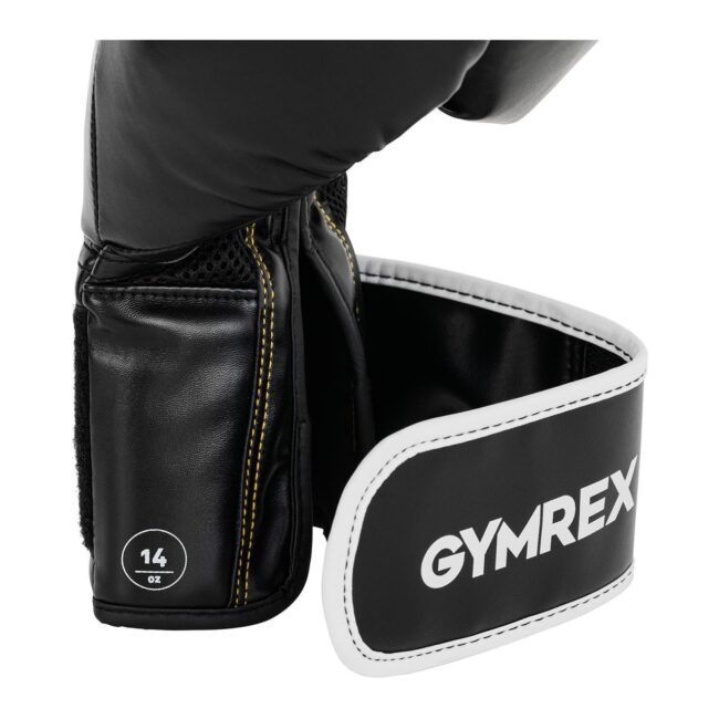 Boxerské rukavice 14 oz síťovina uvnitř černé - Gymrex