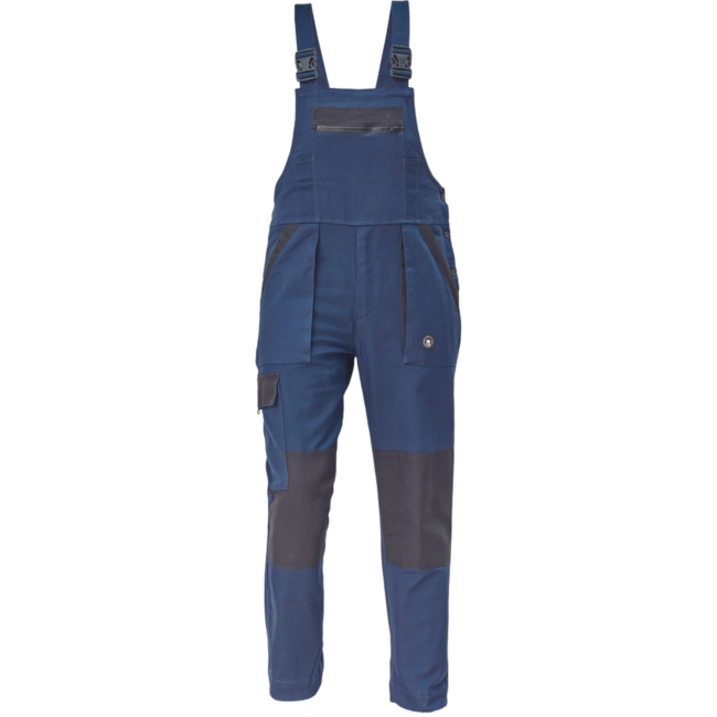 Cerva MAX NEO Kalhoty pracovní s laclem tmavě modrá/černá 64