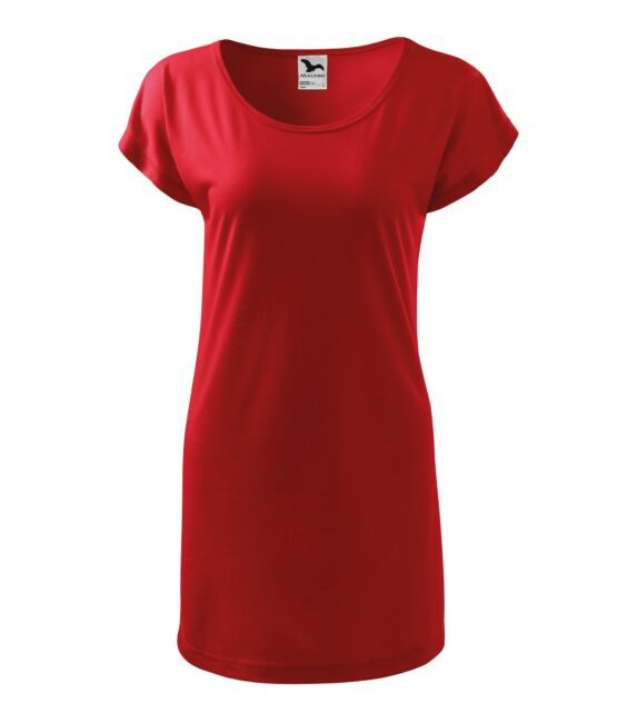 MALFINI LOVE Dámské triko/šaty červená  XL
