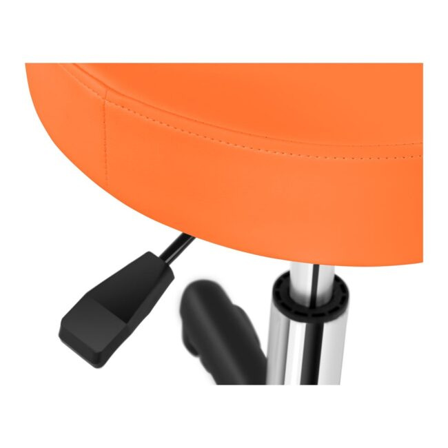 Taburet na kolečkách 450–580 mm 150 kg oranžový - Taburety na kolečkách physa
