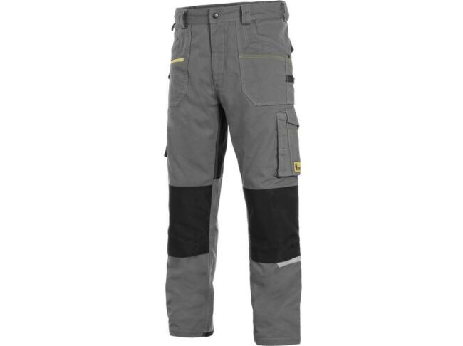 CXS STRETCH pánské Kalhoty pracovní do pasu šedá/černá  46