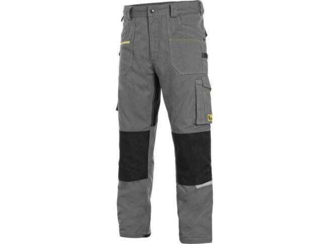 CXS STRETCH pánské Kalhoty pracovní do pasu šedá/černá  52