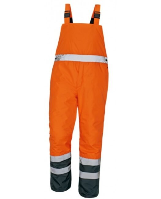 Cerva PADSTOW Kalhoty s laclem reflexní zimní oranžová  XL