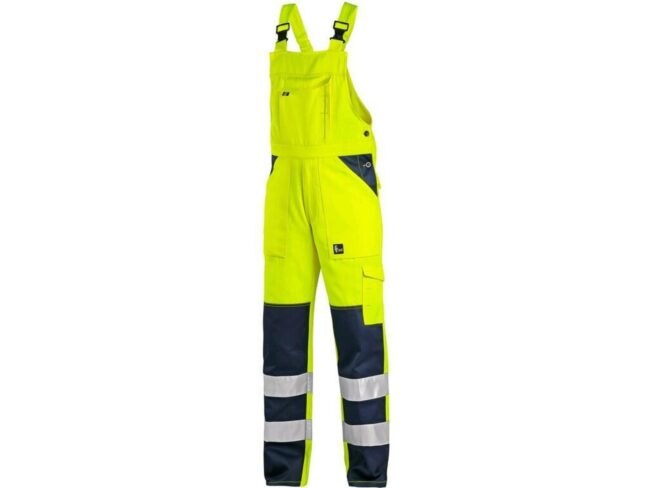 CXS NORWICH Kalhoty s laclem reflexní žlutá/modrá  54