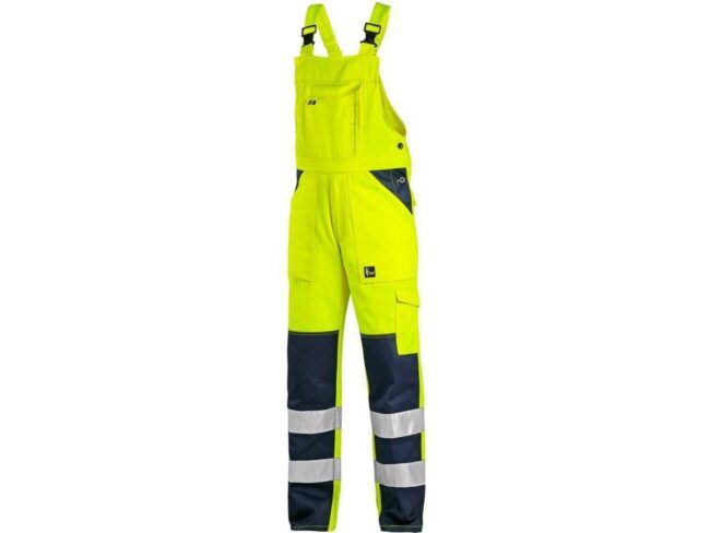 CXS NORWICH Kalhoty s laclem reflexní žlutá/modrá  58