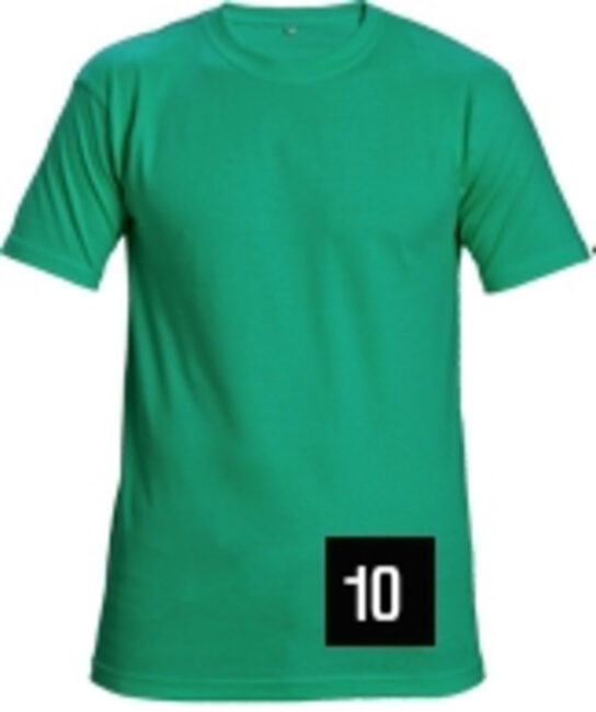 Cerva TEESTA UNI Tričko zelená  XS
