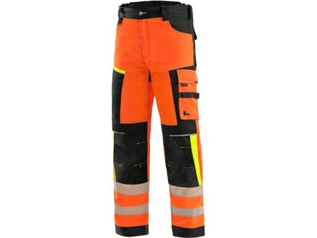 CXS BENSON pánské Kalhoty do pasu reflexní oranžová  52