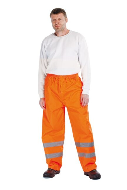 Cerva GORDON Kalhoty do pasu reflexní nepromokavé oranžová  L