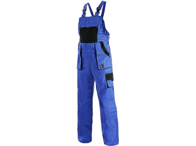 CXS LUX SABINA dámské  Kalhoty pracovní s laclem modrá/černá 50