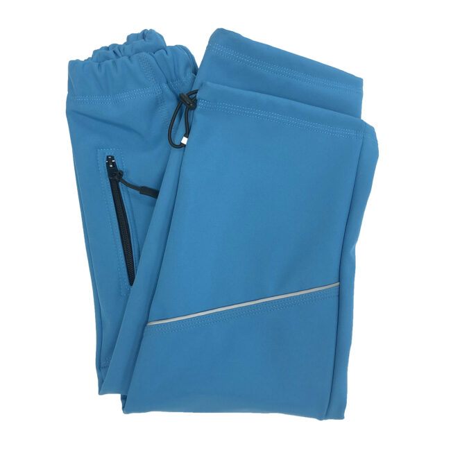 SANTI Kalhoty dětské softshellové modrá  152