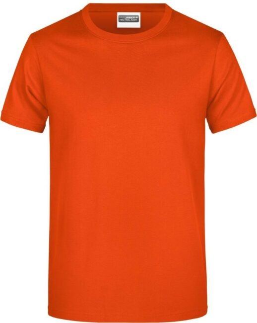 James & Nicholson 0790 Tričko pánské krátký rukáv oranžová  XXL