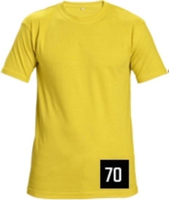 Cerva TEESTA UNI Tričko žlutá  XL