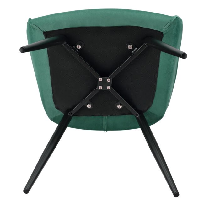 Juskys Židle Tarje se sametovým potahem v zeleném